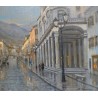 Tableau \"Rue du Grand-Pont\" signé DELAPIERRE