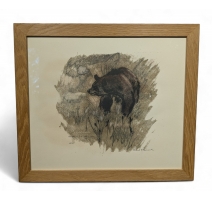 Gravure "Ours" signée Robert HAINARD