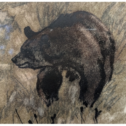 Gravure "Ours" signée Robert HAINARD