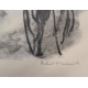 Gravure "La renarde pleine" signée Robert HAINARD