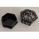 Boite hexagonale en laque et nacre