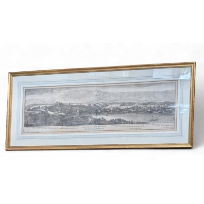 Gravure "Veue de la ville de Genève" de GARDELLE