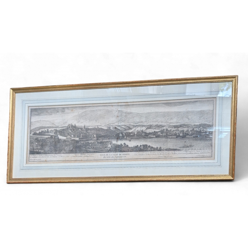Engraving entitled ‘View of the City of Geneva’ by GARDELLE