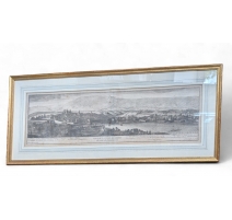 Gravure "Veue de la ville de Genève" de GARDELLE