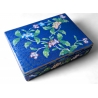 Boite cloisonnée fleurs