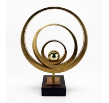Bronze abstrait concentrique