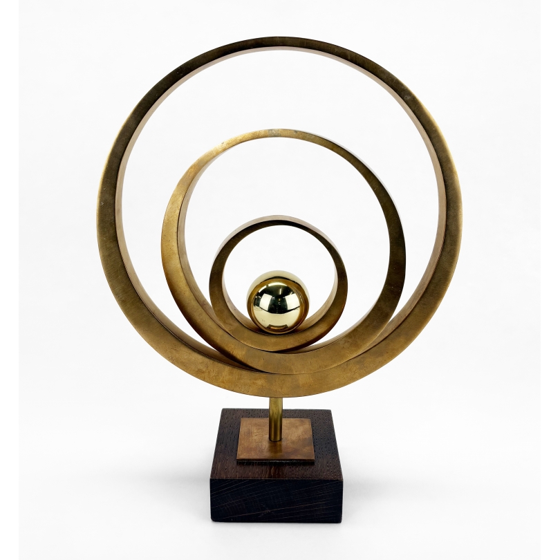 Bronze abstrait concentrique