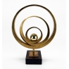 Bronze abstrait concentrique