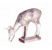 Daim en verre opalescent signée LALIQUE France