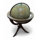 Globe terrestre de parquet par Girard, Barrère