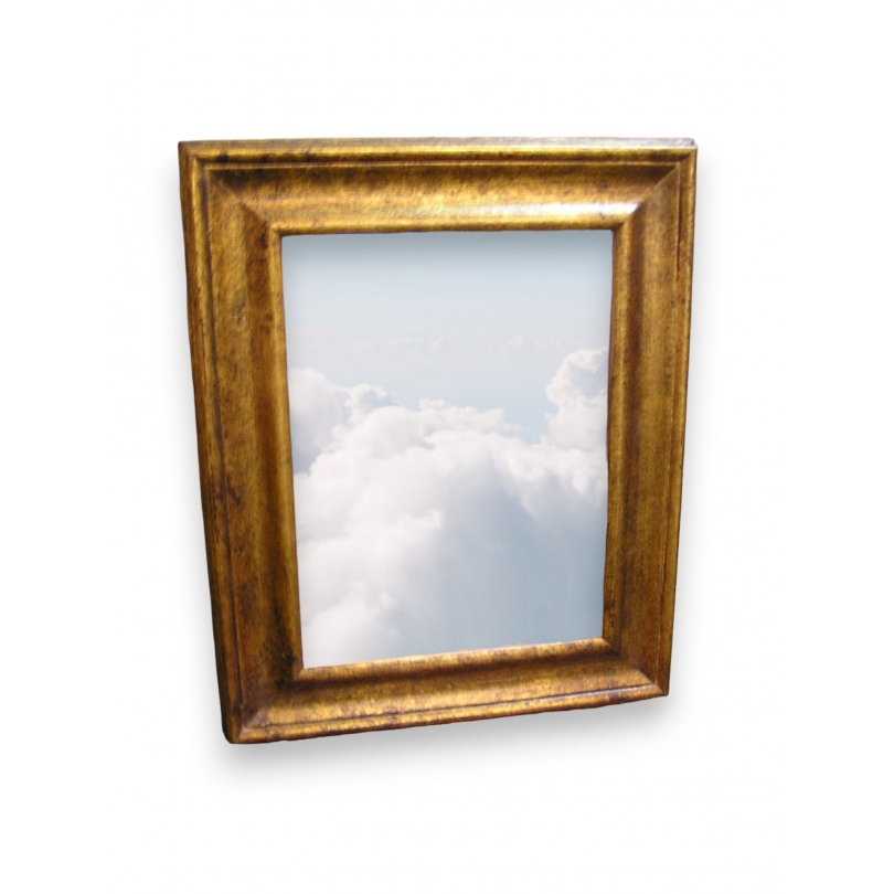  Miroir rectangulaire en bois doré sur  Moinat SA  - Antiquités décoration