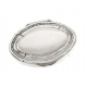 Boite ovale en argent 800