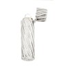 Flacon en argent et verre