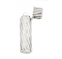 Flacon en argent et verre