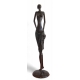 Femme africaine en bronze monogrammé GA