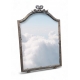 Miroir Noeud style Louis XVI en métal argenté