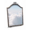 Miroir Noeud style Louis XVI en métal argenté
