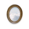  Miroir ovale en résine sculptée, laqué sur  Moinat SA  - Antiquités décoration