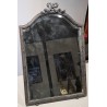 Miroir Noeud style Louis XVI en métal argenté