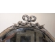Miroir Noeud style Louis XVI en métal argenté