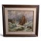 Tableau "Marine" signé H.L.MASSON.