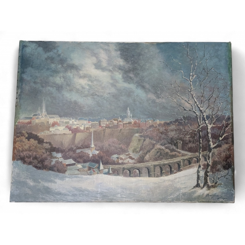 Painting "View of City in the