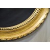  Miroir ovale en résine sculptée, laqué sur  Moinat SA  - Antiquités décoration