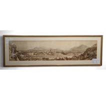 Gravure "Panorama de Grenoble"