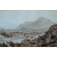 Gravure "Panorama de Grenoble"