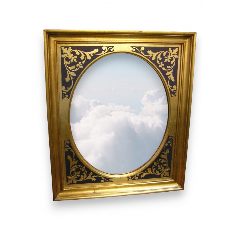  Miroir avec cadre en bois sur  Moinat SA  - Antiquités décoration