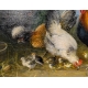 Tableau "Basse-cour" signé Jul. SCHEUERER