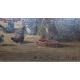 Tableau "Le pigeonnier" signé B. FRÖHLICH M. 83