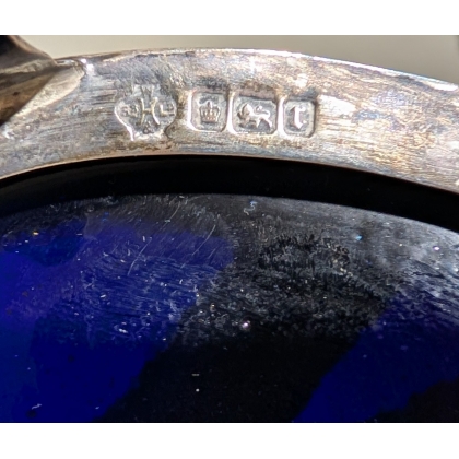 Paire de salières en argent