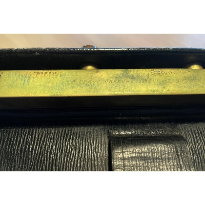 Sac de toilette de voyage en cuir noir