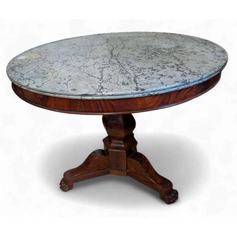 Restoration round occasional table
