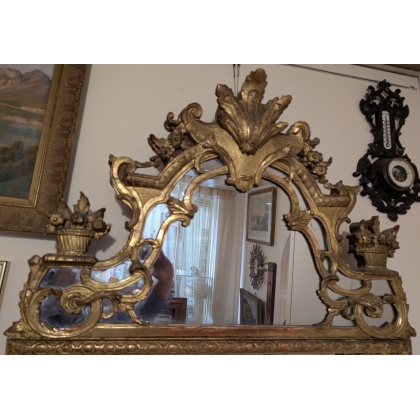 Miroir Régence à parecloses
