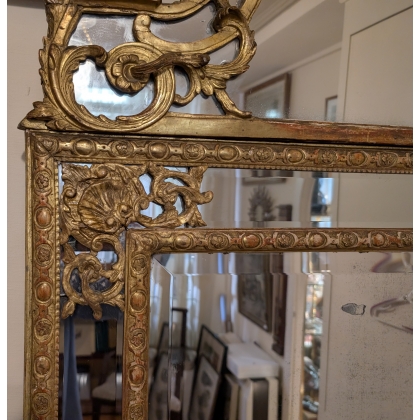 Miroir Régence à parecloses