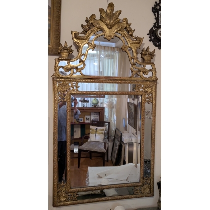 Miroir Régence à parecloses