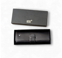 Etui à stylo en cuir noir Traveller 147