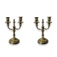 Paire de bougeoirs style Louis XVI