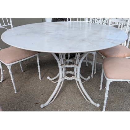Ensemble de jardin en fonte d'aluminium