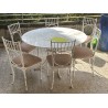 Ensemble de jardin en fonte d'aluminium