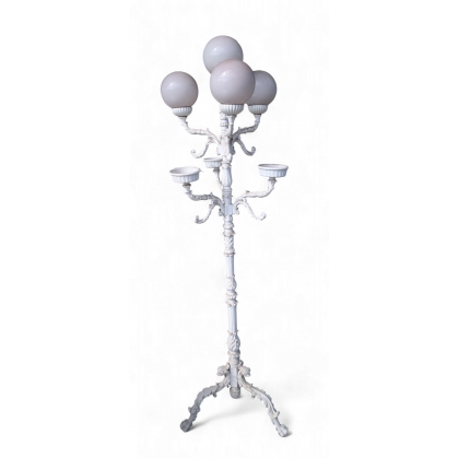 Lampadaire à 4 lumières fonte d'aluminium