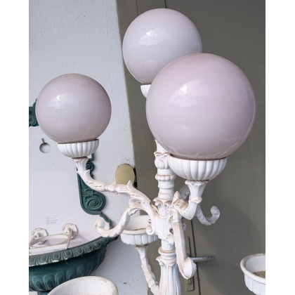 Lampadaire à 4 lumières fonte d'aluminium