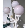 Lampadaire à 4 lumières fonte d'aluminium