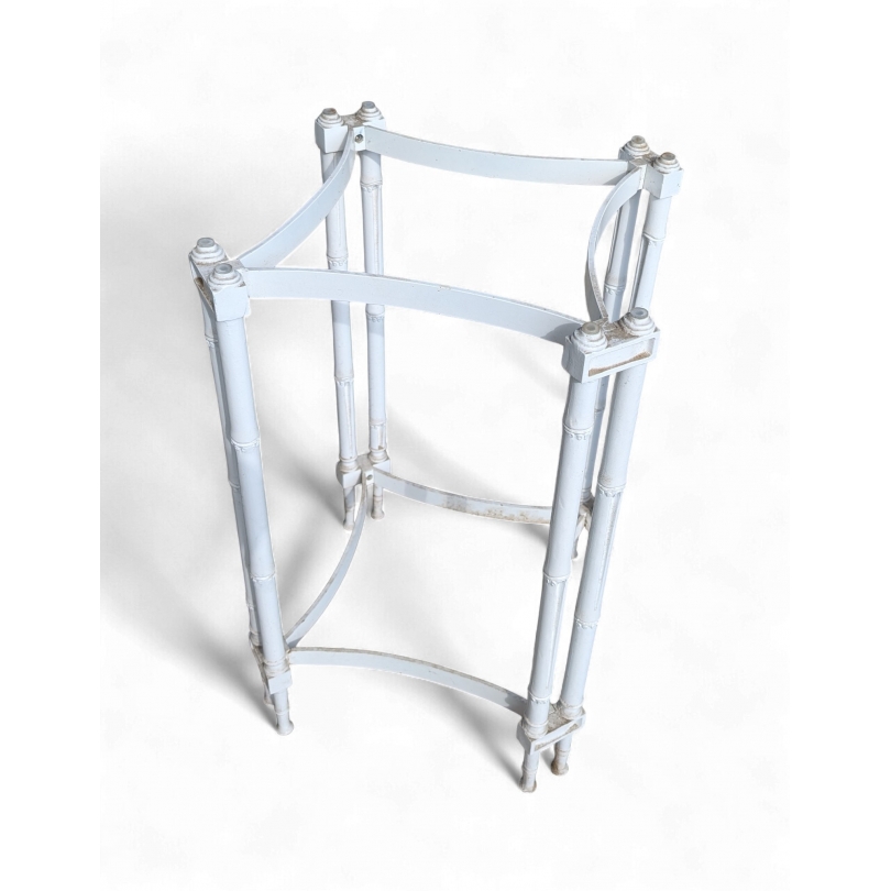 Table d'appoint carrée en fonte d'aluminium