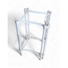 Table d'appoint carrée en fonte d'aluminium