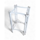 Table d'appoint carrée en fonte d'aluminium
