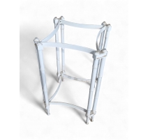 Table d'appoint carrée en fonte d'aluminium