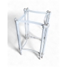 Table d'appoint carrée en fonte d'aluminium